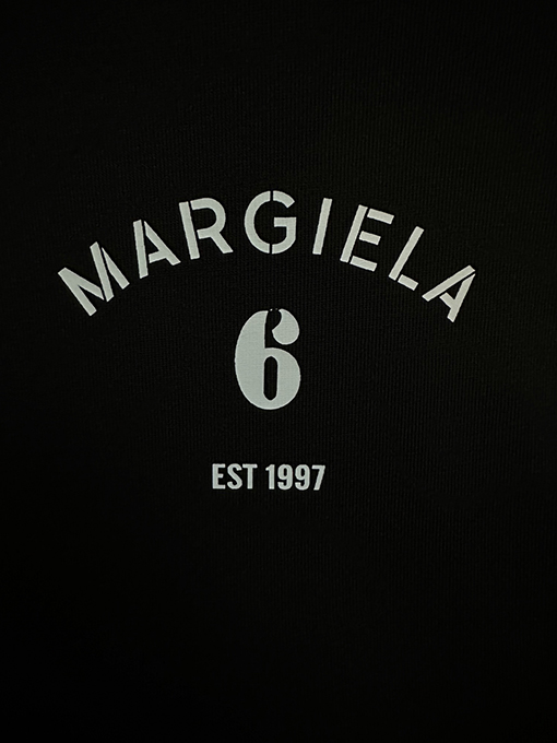 マルタンマルジェラスーパーコピー ナンバー6プリント半袖Tシャツ