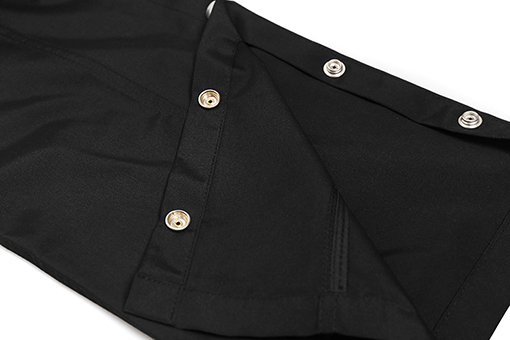 リックオウエンススーパーコピー 黒のボタンダウンストレートレッグパンツ