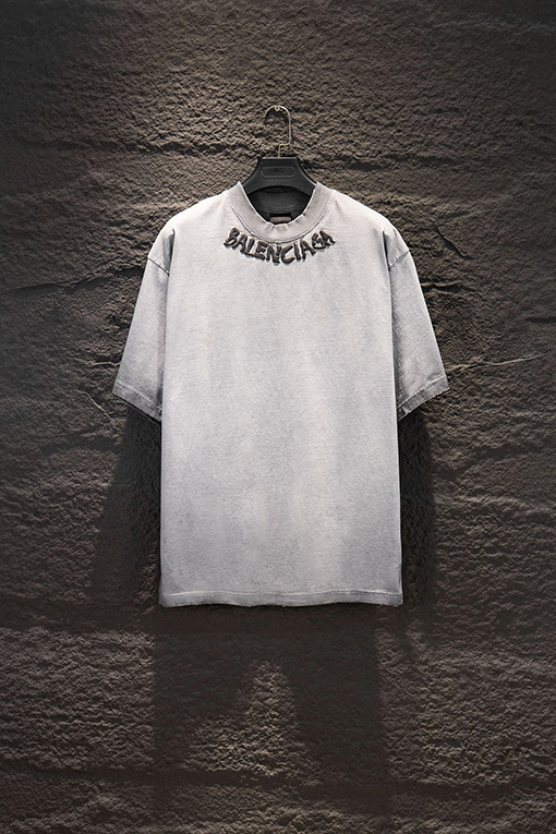 バレンシアガコピー Balenciaga リバースボトムカラーフォームプリント半袖Tシャツ