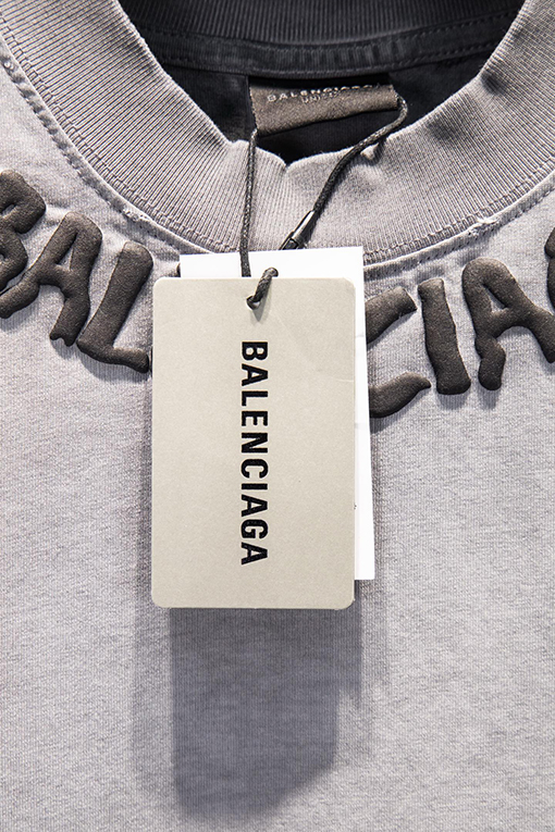 バレンシアガコピー Balenciaga リバースボトムカラーフォームプリント半袖Tシャツ
