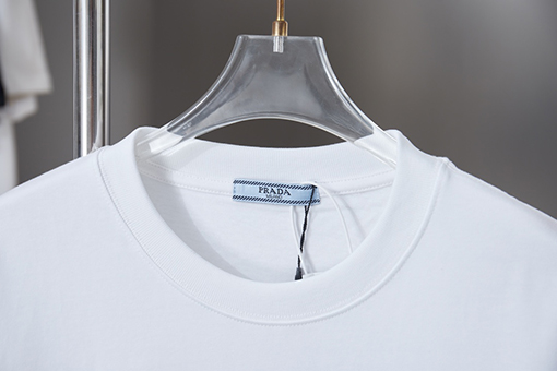 プラダブランドコピー PRADA クラシックな男の子刺繍半袖Tシャツ