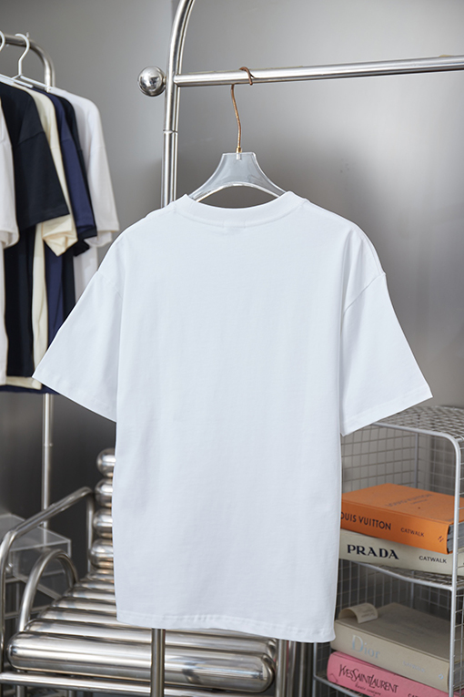 プラダブランドコピー PRADA クラシックな男の子刺繍半袖Tシャツ