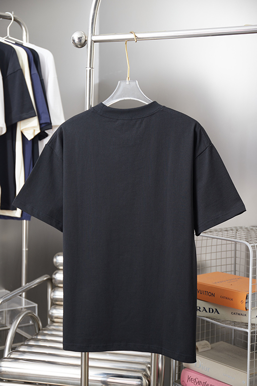 ディオールスーパーコピー 早春コラボシリーズ 刺繍ロゴ半袖Tシャツ