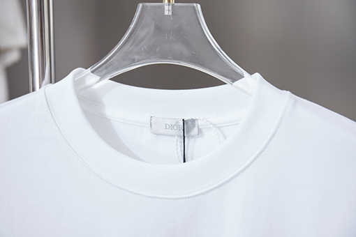 ディオールスーパーコピー 早春コラボシリーズ 刺繍ロゴ半袖Tシャツ