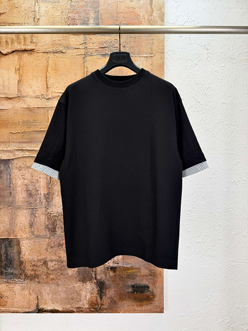 ジルサンダーコピー フェイクツーピース半袖Tシャツ