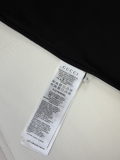 グッチブランドスーパーコピー ラインストーン半袖Tシャツ