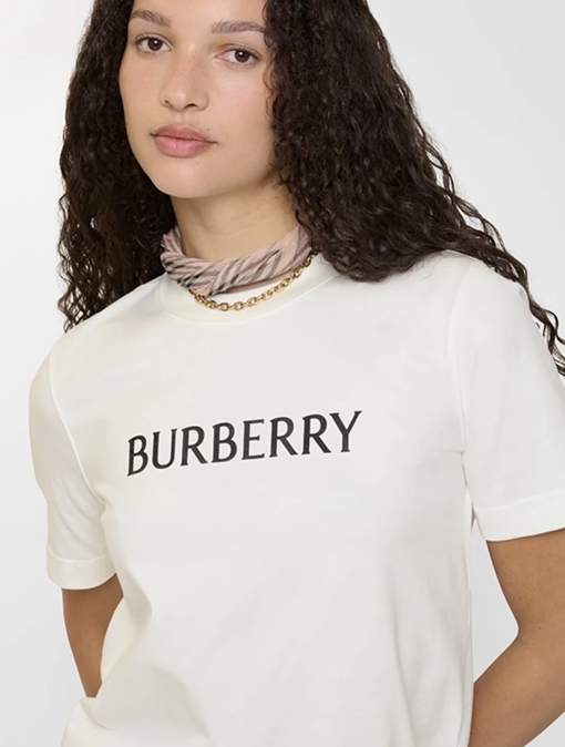 バーバリーコピー ロゴ入り半袖Tシャツ