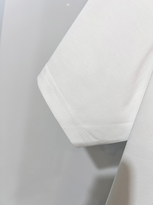 ディオールブランドスーパーコピー DIOR カラーブロックの浮き彫りテクスチャ刺繍レターロゴ半袖Tシャツ