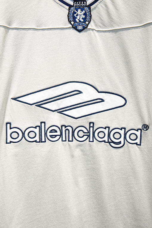 バレンシアガコピー Balenciaga スプライスジャージー半袖Tシャツ