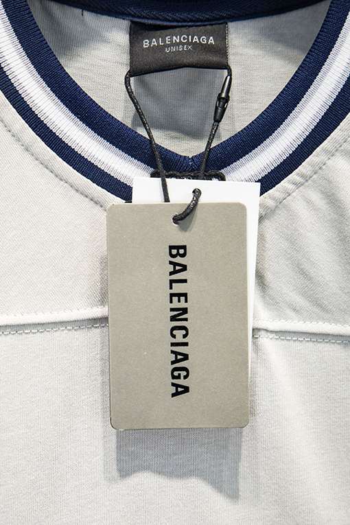 バレンシアガコピー Balenciaga スプライスジャージー半袖Tシャツ