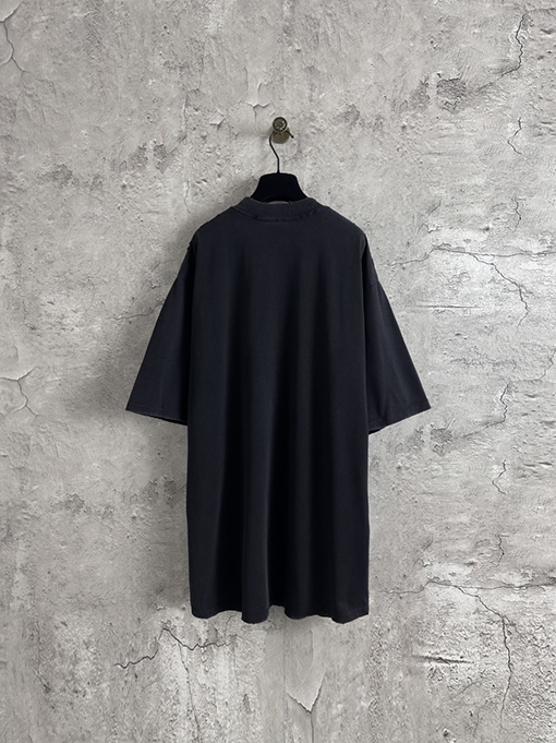 バレンシアガコピー Balenciaga ダブルB 小麦のロゴ刺繍半袖Tシャツ