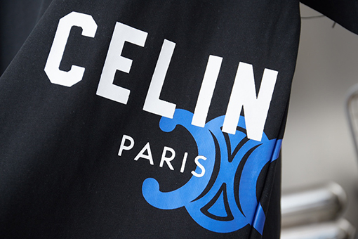 セリーヌコピー Celine 凱旋門プリント半袖Tシャツ