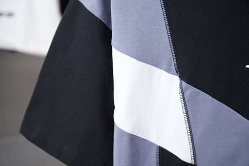 ルイヴィトン パッチワーククルーネックランニング半袖Tシャツ