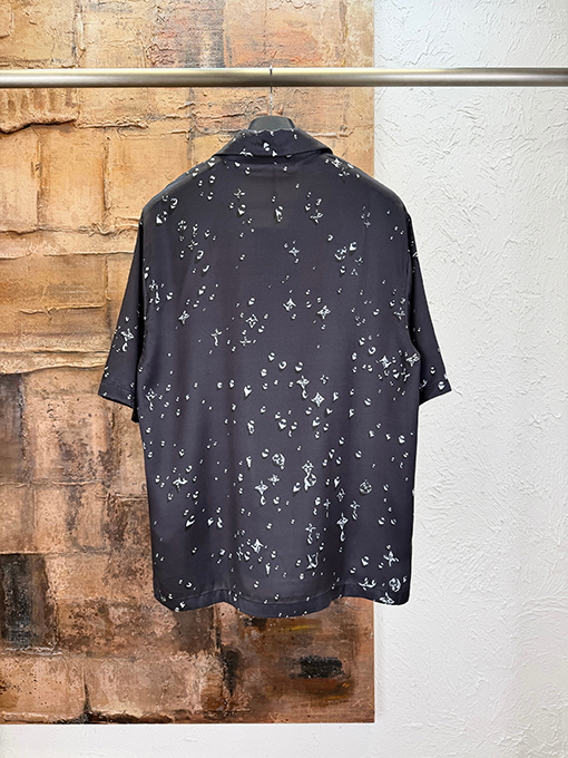 ルイヴィトン ウォータードロッププリント半袖シャツ