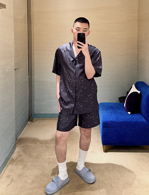 ルイヴィトン ウォータードロッププリントショートパンツ