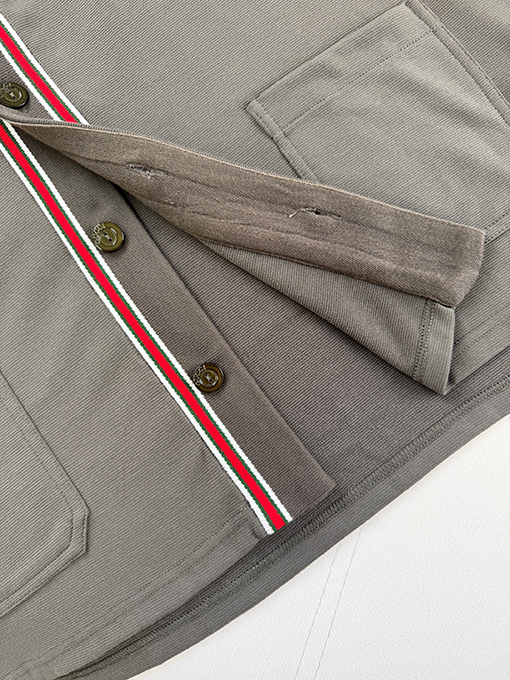 グッチ ウェビングボタンダウンカラー半袖シャツ