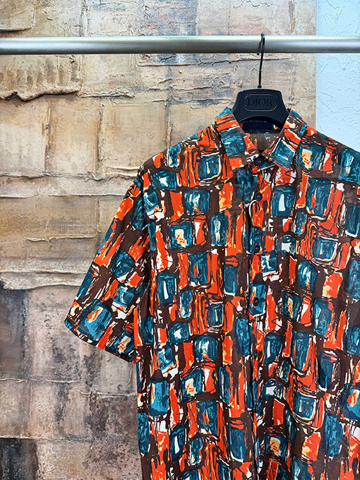 プラダ アクティブ浸透プリント半袖シャツ