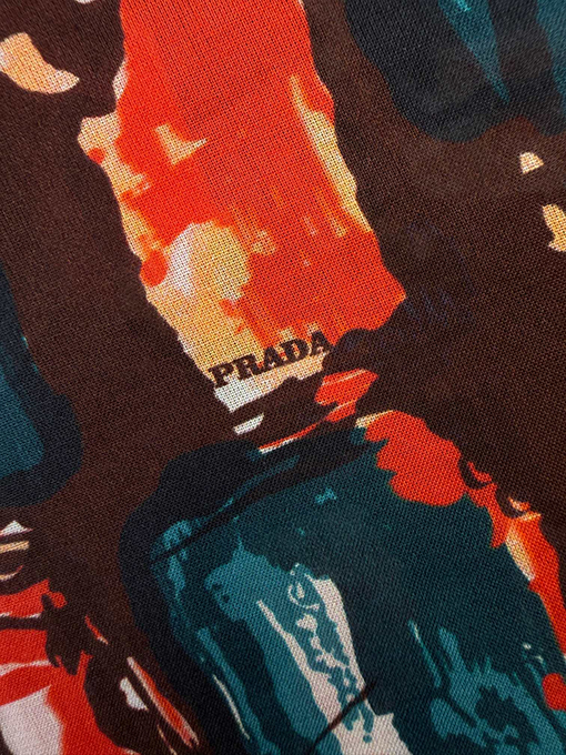 プラダ アクティブ浸透プリント半袖シャツ