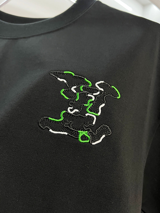 ルイヴィトン カラーブロック刺繍ロゴクルーネック半袖Tシャツ