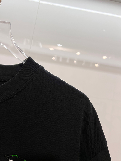 ルイヴィトン カラーブロック刺繍ロゴクルーネック半袖Tシャツ