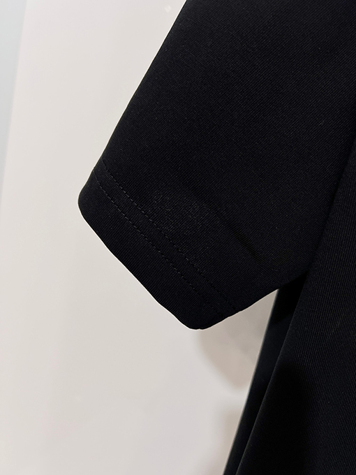 ルイヴィトン カラーブロック刺繍ロゴクルーネック半袖Tシャツ