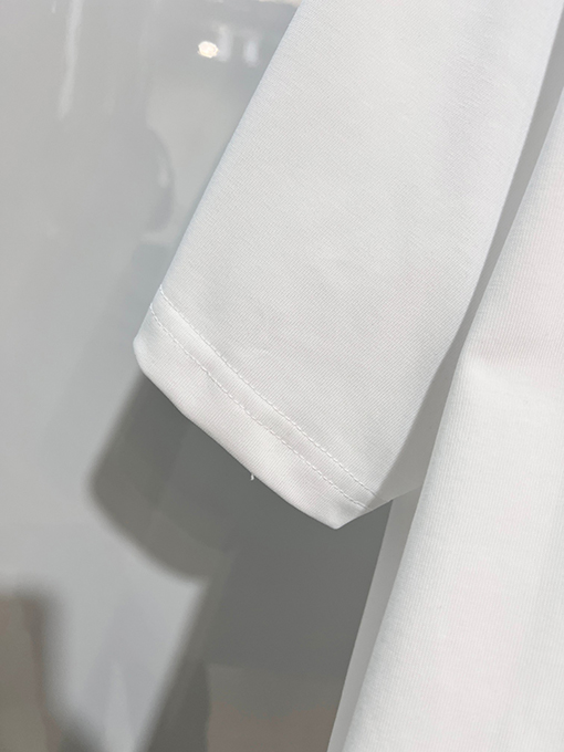 ルイヴィトン カラーブロック刺繍ロゴクルーネック半袖Tシャツ