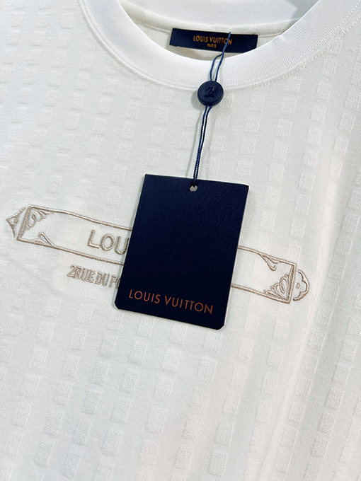 ルイヴィトン Louis Vuitton 全体にモノグラムのテリークロス刺繍パッチワークレターロゴの半袖Tシャツ
