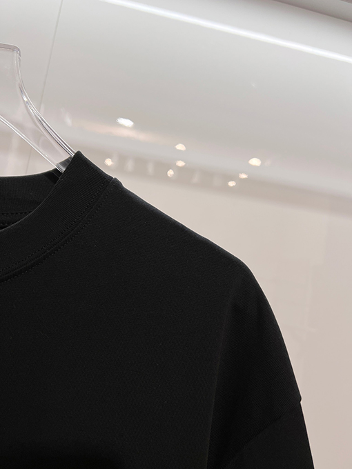 ディオール DIOR 星空ひまわりフロック刺繍レターロゴ半袖Tシャツ