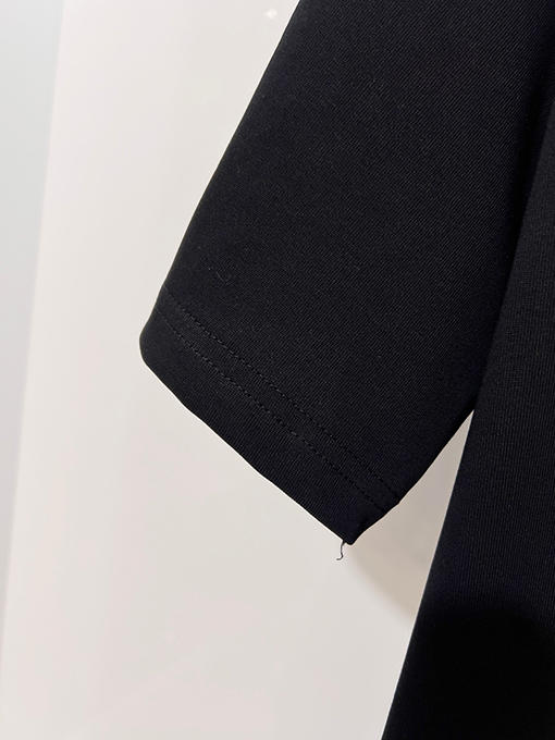 ディオール DIOR 星空ひまわりフロック刺繍レターロゴ半袖Tシャツ