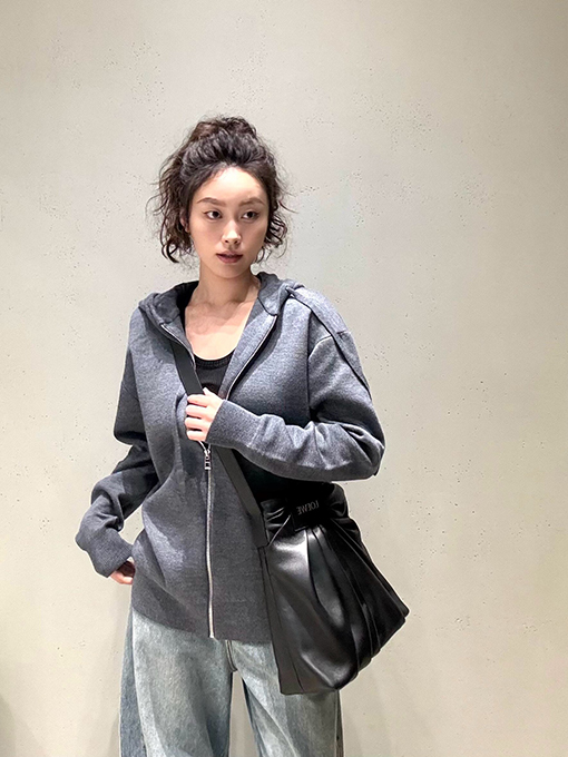 ロエベ Draped レディースナパラムスキンハンドバッグ