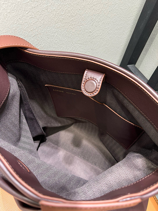 ロエベ Draped レディースナパラムスキンハンドバッグ