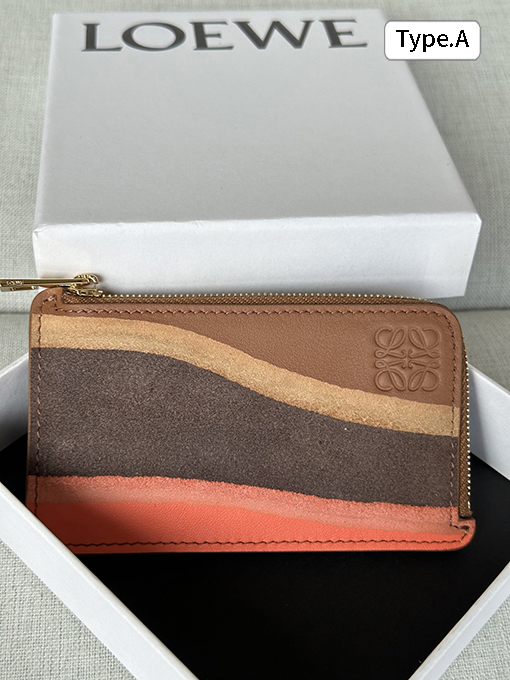 ロエベ Landscape グラデーションナッパレザーのコイン＆カードホルダー