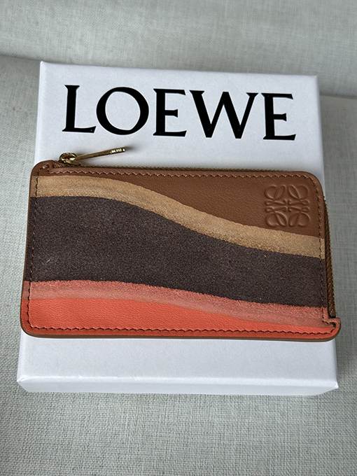 ロエベ Landscape グラデーションナッパレザーのコイン＆カードホルダー