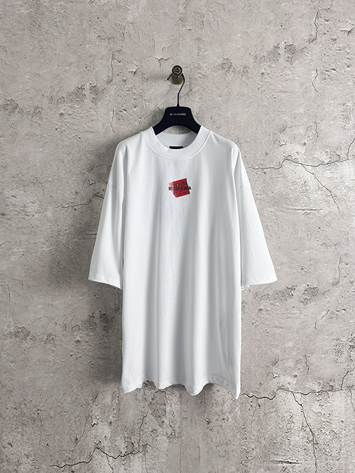 バレンシアガ Balenciaga テープ刺繍半袖Tシャツ