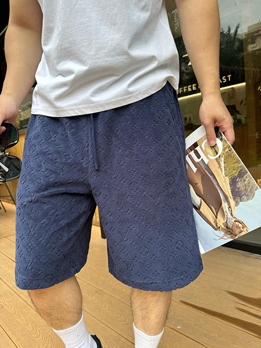 ルイヴィトンブランドコピー クラシックなエンボスのテリークロスショートパンツ