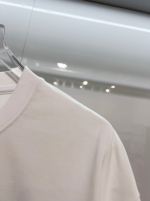 ルイヴィトンコピー 胸に刺繍の文字の袖にモノグラムのロゴ半袖Tシャツ