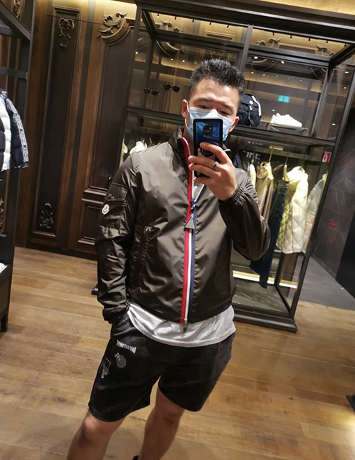 モンクレール カラーブロックジッパージャケット