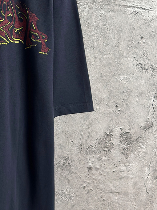 バレンシアガ Balenciaga 炎のグラフィティロゴ半袖Tシャツ