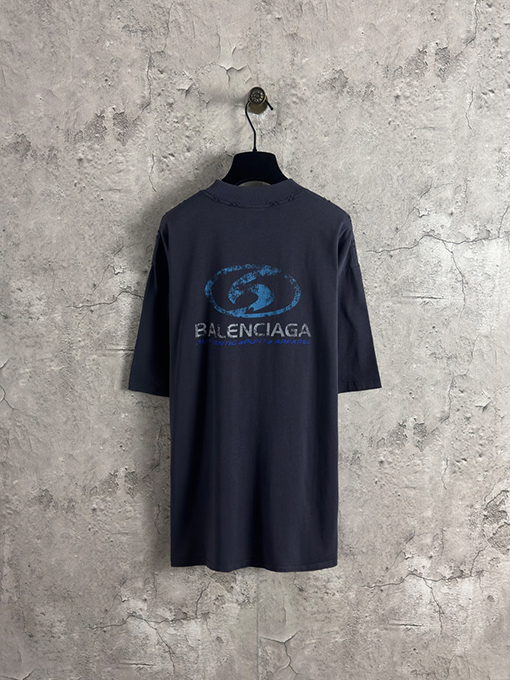 バレンシアガスーパーコピー Balenciaga サーフロゴダイレクトプリント半袖Tシャツ
