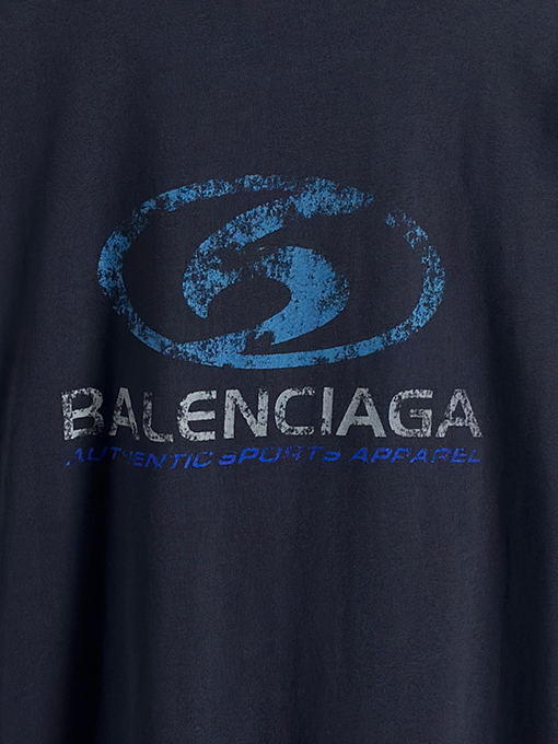 バレンシアガスーパーコピー Balenciaga サーフロゴダイレクトプリント半袖Tシャツ