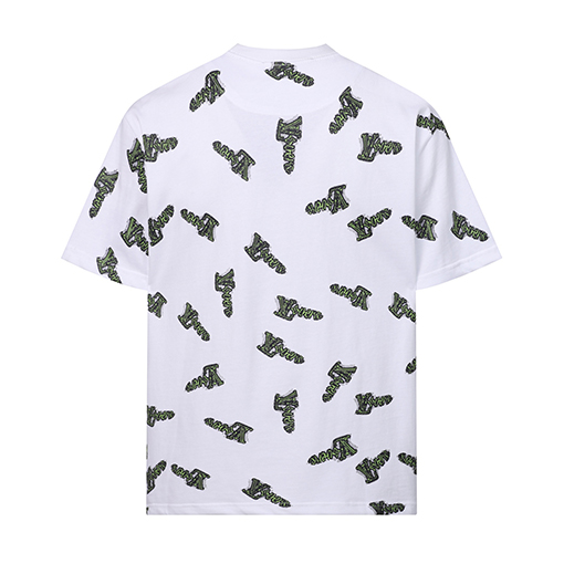 ルイヴィトン デジタルプリントロゴクルーネック半袖Tシャツ