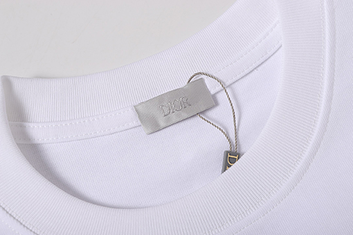 ディオール 刺繍の猫柄レターロゴ半袖Tシャツ