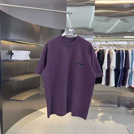 バレンシアガ Balenciaga 新しいアップリケ刺繍スパンコール刺繍半袖Tシャツ