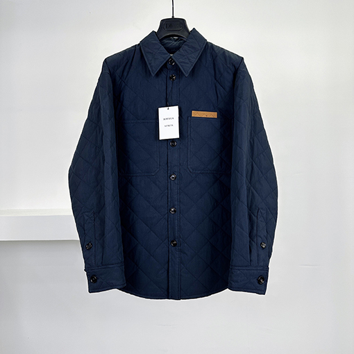 ボッテガヴェネタ ダイヤモンド柄のコットンコート