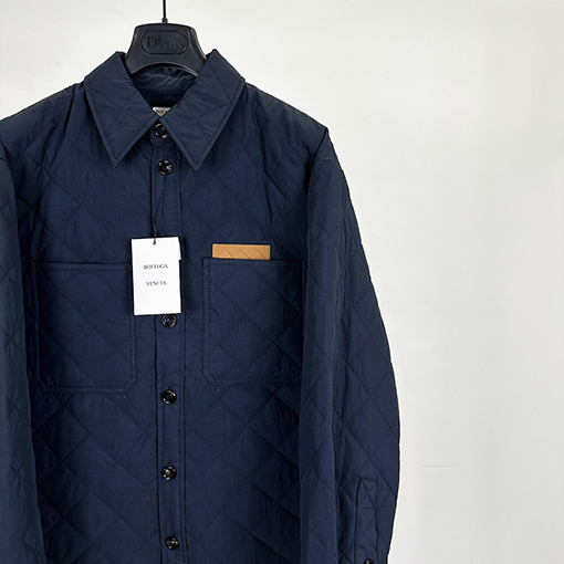 ボッテガヴェネタ ダイヤモンド柄のコットンコート