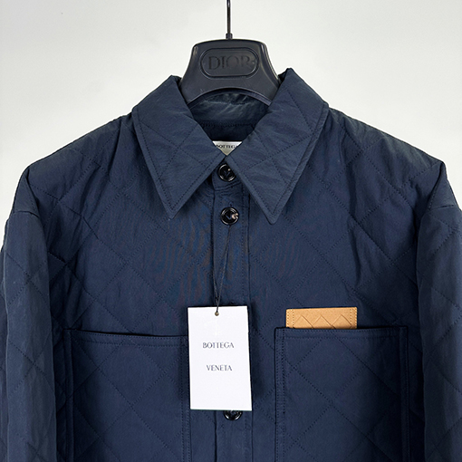 ボッテガヴェネタ ダイヤモンド柄のコットンコート