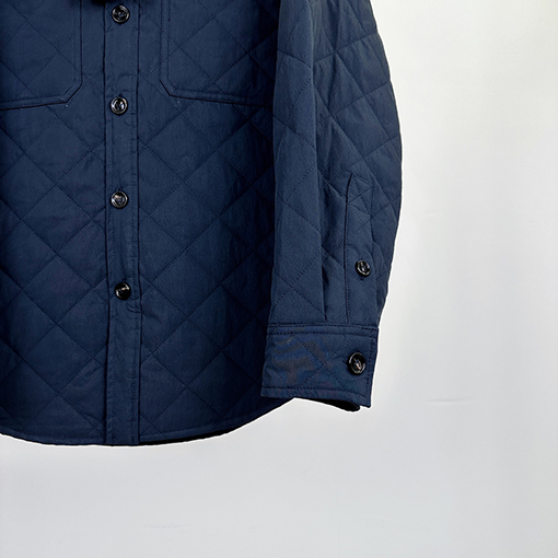 ボッテガヴェネタ ダイヤモンド柄のコットンコート