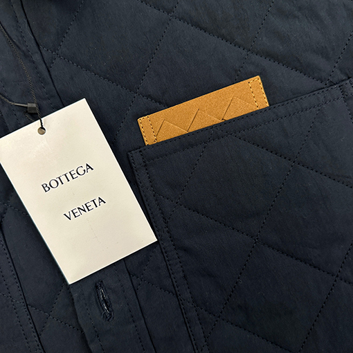 ボッテガヴェネタ ダイヤモンド柄のコットンコート