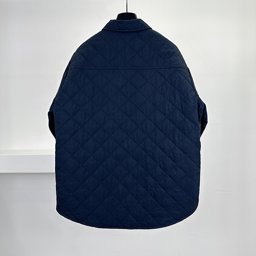 ボッテガヴェネタ ダイヤモンド柄のコットンコート