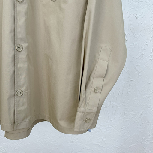 グッチ 刺繍ポケット付き長袖シャツ